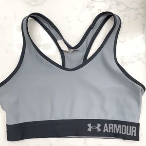 Under Armour sports bra in gray/black SM